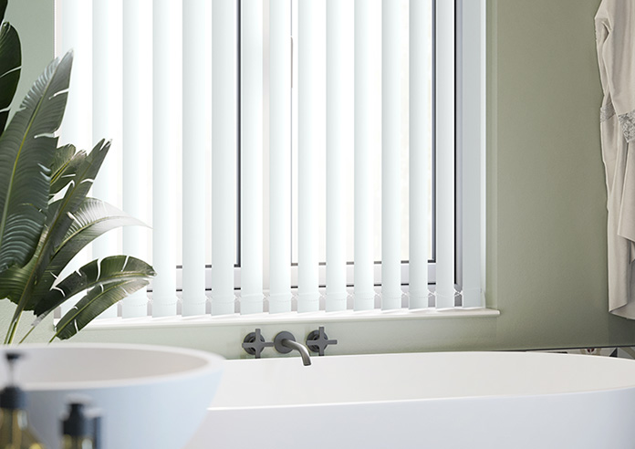 Trinity (FR Blackout), Milk White - Vertical Blind - Image 5